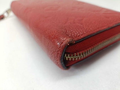 Louis Vuitton Wallet Zippy Cerise Monogram Empreinte Zip Around Gold — view 4