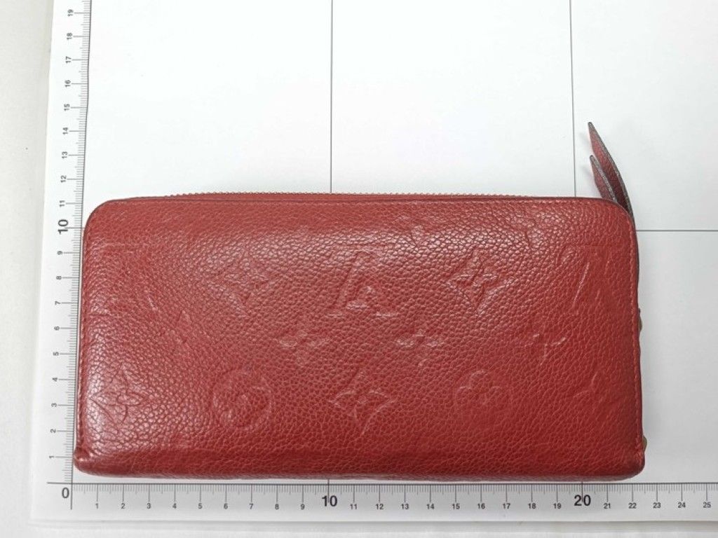 Louis Vuitton Wallet Zippy Cerise Monogram Empreinte Zip Around Gold — view 2