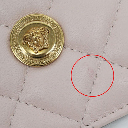 Versace Fragment Case Quilted Leather Pink Medusa Gold Card — view 7