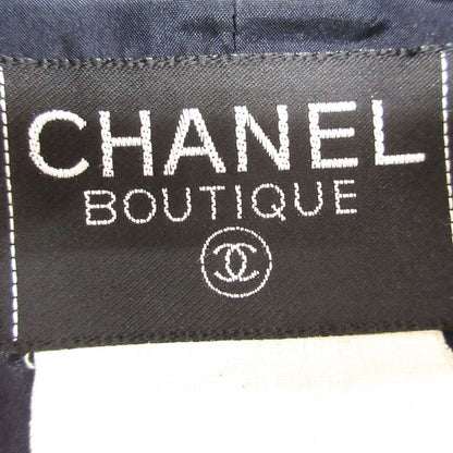 Chanel Tailored Jacket Silk Navy — view 7