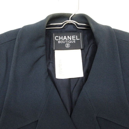 Chanel Tailored Jacket Silk Navy — view 4