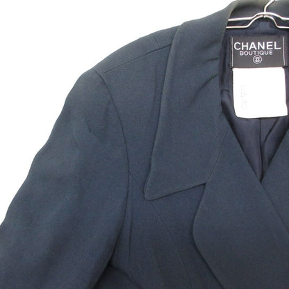 Chanel Tailored Jacket Silk Navy — view 5