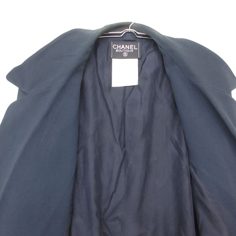 Chanel Tailored Jacket Silk Navy — view 3