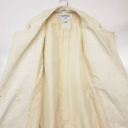 Chanel Coat Quilted Long Chesterfield Ivory — view 3
