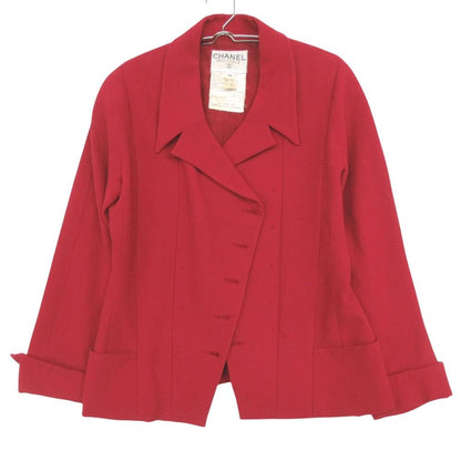 Chanel Suit Vintage Wool Skirt Jacket Set Peak Lapel — view 2