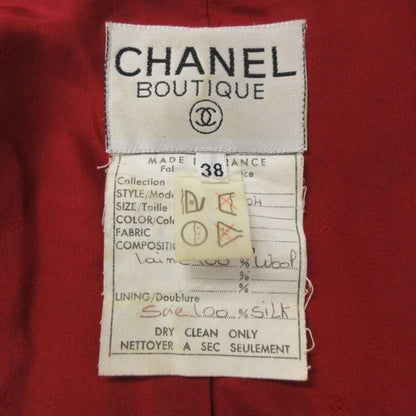 Chanel Suit Vintage Wool Skirt Jacket Set Peak Lapel — view 6