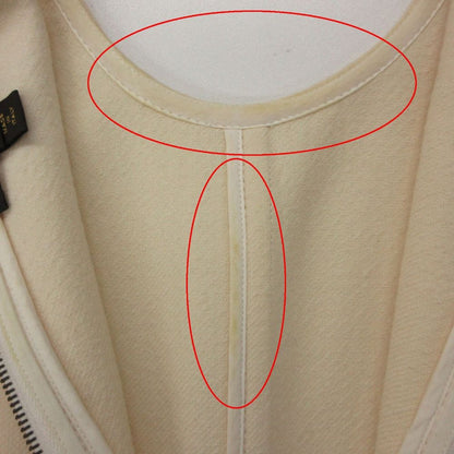 Louis Vuitton Dress Sleeveless Wool Knee Length White — view 7