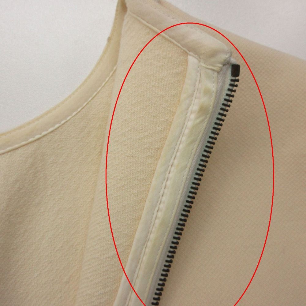 Louis Vuitton Dress Sleeveless Wool Knee Length White — view 8
