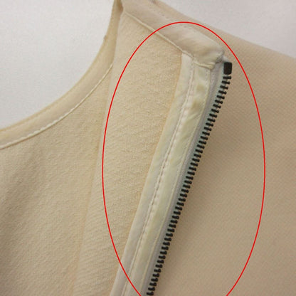 Louis Vuitton Dress Sleeveless Wool Knee Length White — view 8