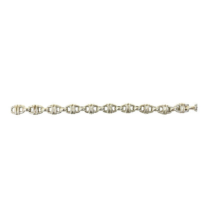 Hermes Vintage Cybele 925 Sterling Silver Chain Bracelet Bangle — view 6