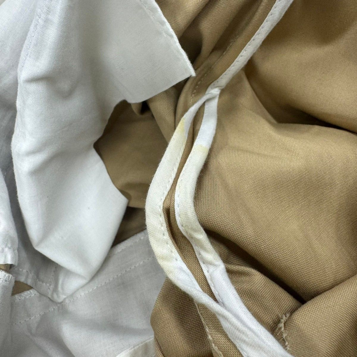Celine by Phoebe Philo Cotton Wide Trousers Pants 2 Beige 36 — view 6