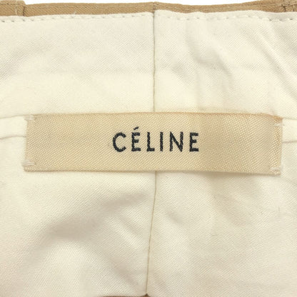 Celine by Phoebe Philo Cotton Wide Trousers Pants 2 Beige 36 — view 3