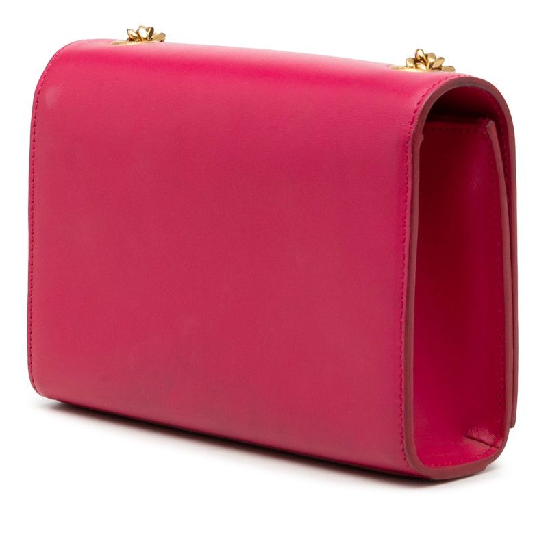 Saint Laurent YSL Monogram Classic Kate Tassel Chain Shoulder Bag Pink Leather — view 2