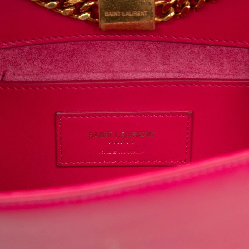 Saint Laurent YSL Monogram Classic Kate Tassel Chain Shoulder Bag Pink Leather — view 5