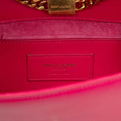 Saint Laurent YSL Monogram Classic Kate Tassel Chain Shoulder Bag Pink Leather — view 5