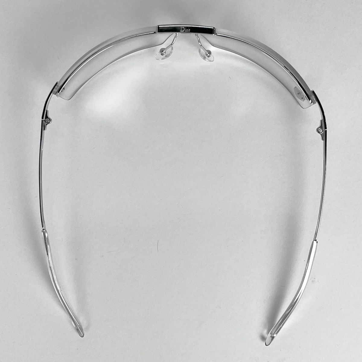 Dior Logo Sunglasses Eyewear Metal Silver — view 3