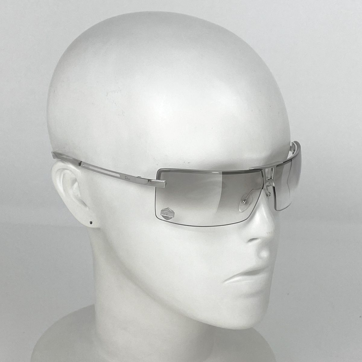 Dior Logo Sunglasses Eyewear Metal Silver — view 5