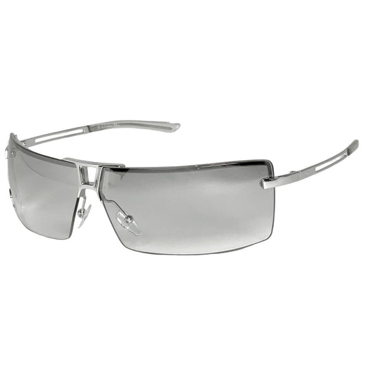 Dior Logo Sunglasses Eyewear Metal Silver