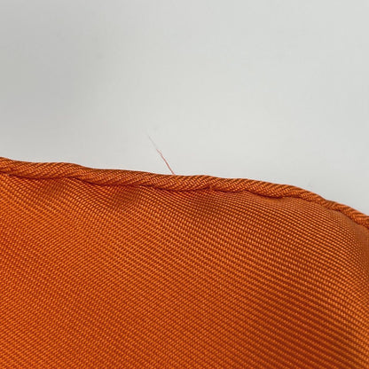 Hermes Carre 90 Bolduc Ribbon Scarf Silk Orange — view 4