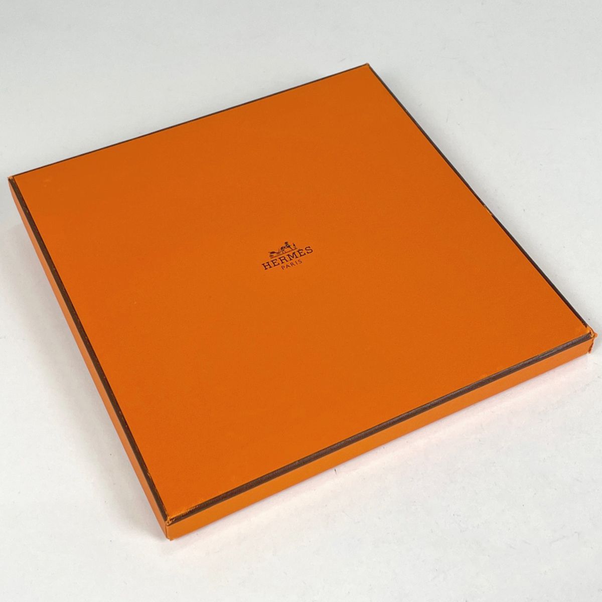 Hermes Carre 90 Bolduc Ribbon Scarf Silk Orange — view 5