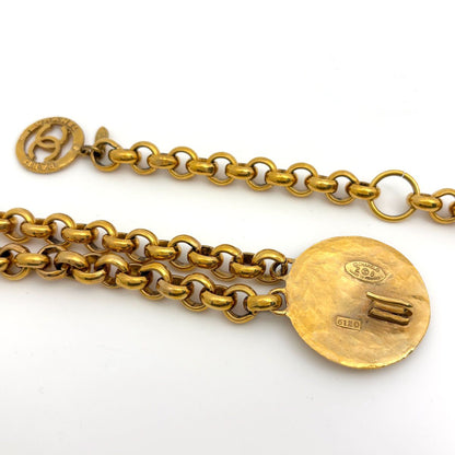 Chanel CC Logo Chain Belt Double Strand Gold Plated — view 3