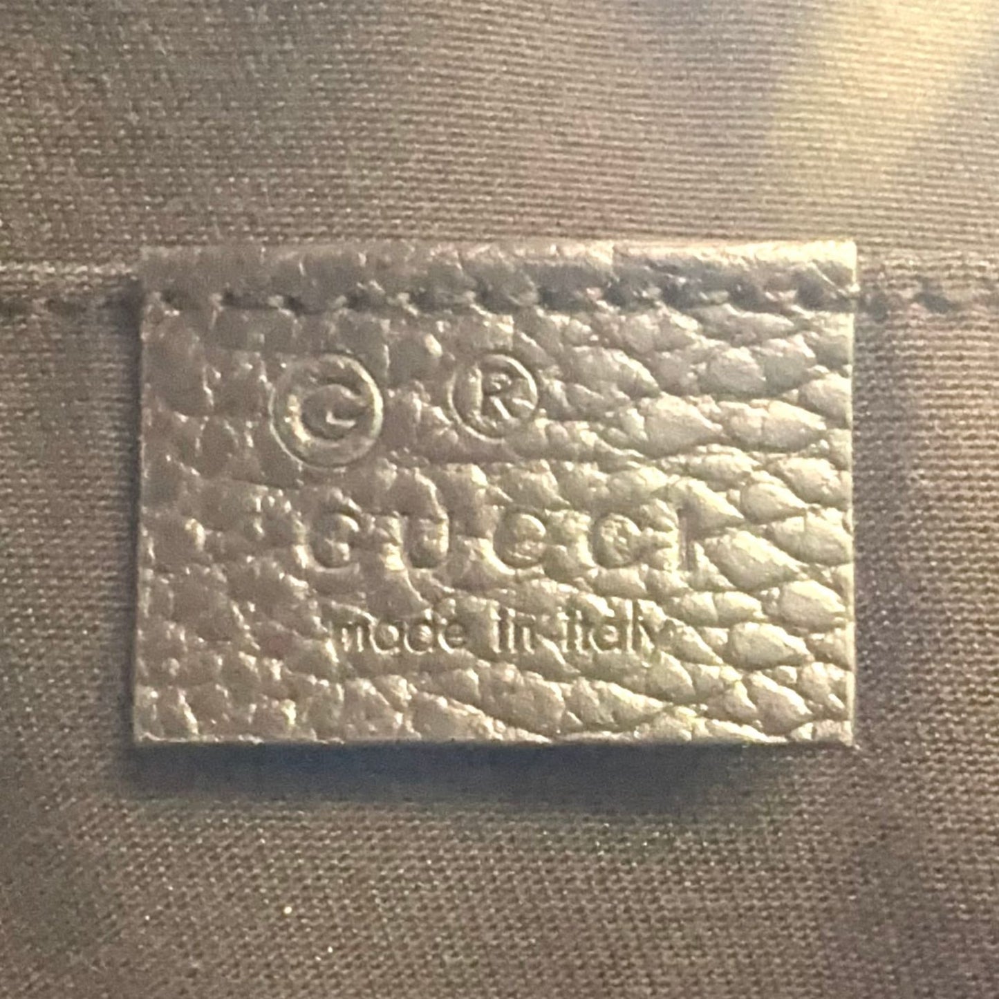 Gucci GG Canvas Leather Dark Brown Beige Belt Bag Silver — view 4