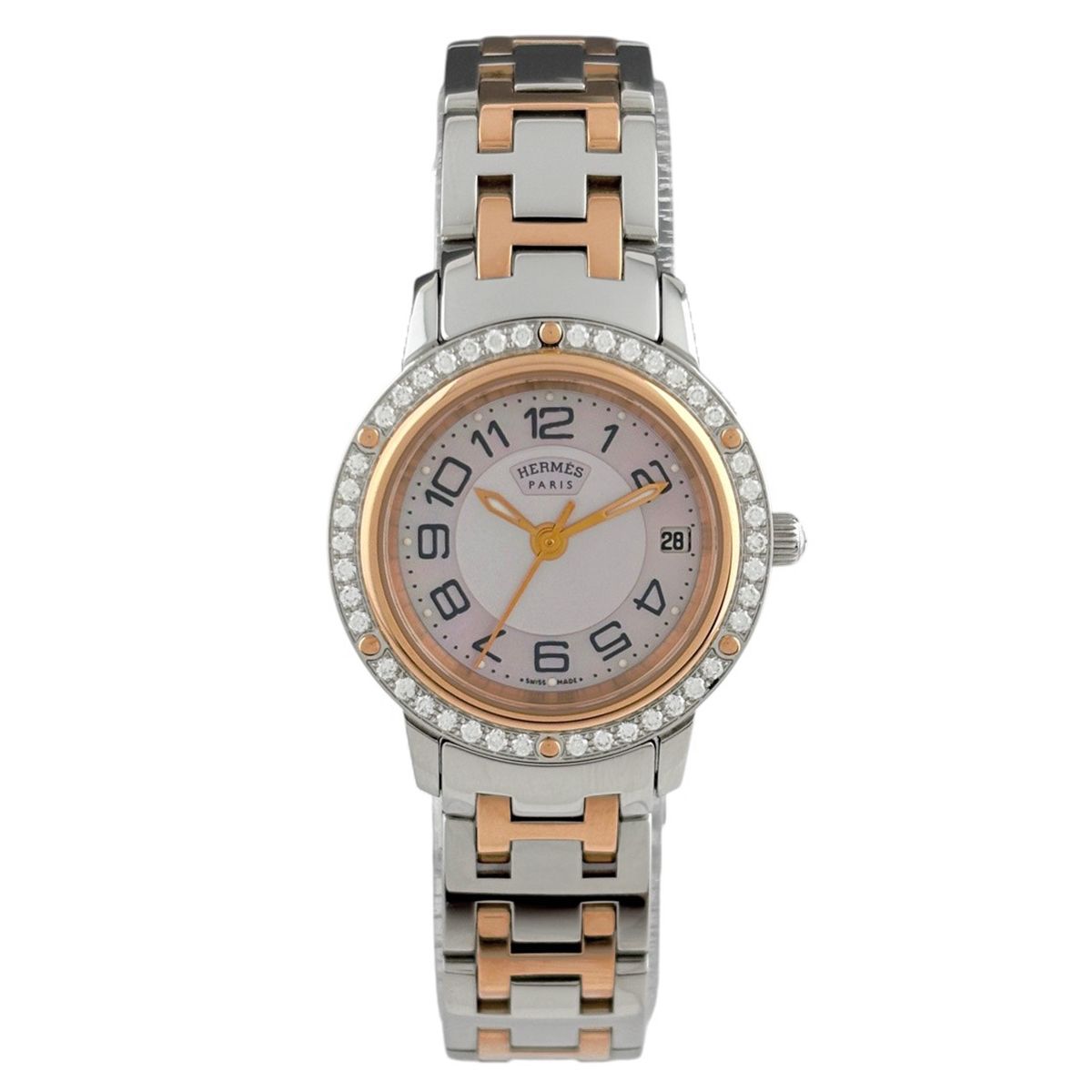 Hermes Cles Watch SS Quartz Pink — view 2