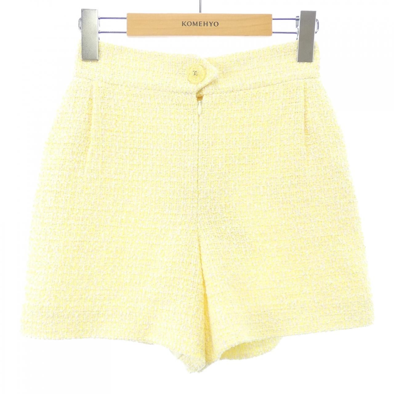 Chanel Shorts Yellow