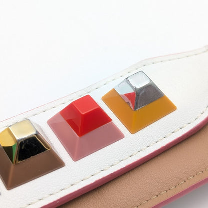 Fendi Shoulder Strap Long Studded Multicolor Silver — view 6