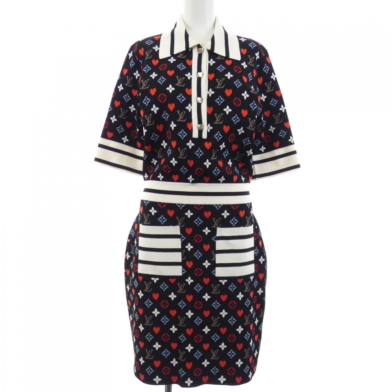 Louis Vuitton Game on Trompe L'oeil Dress