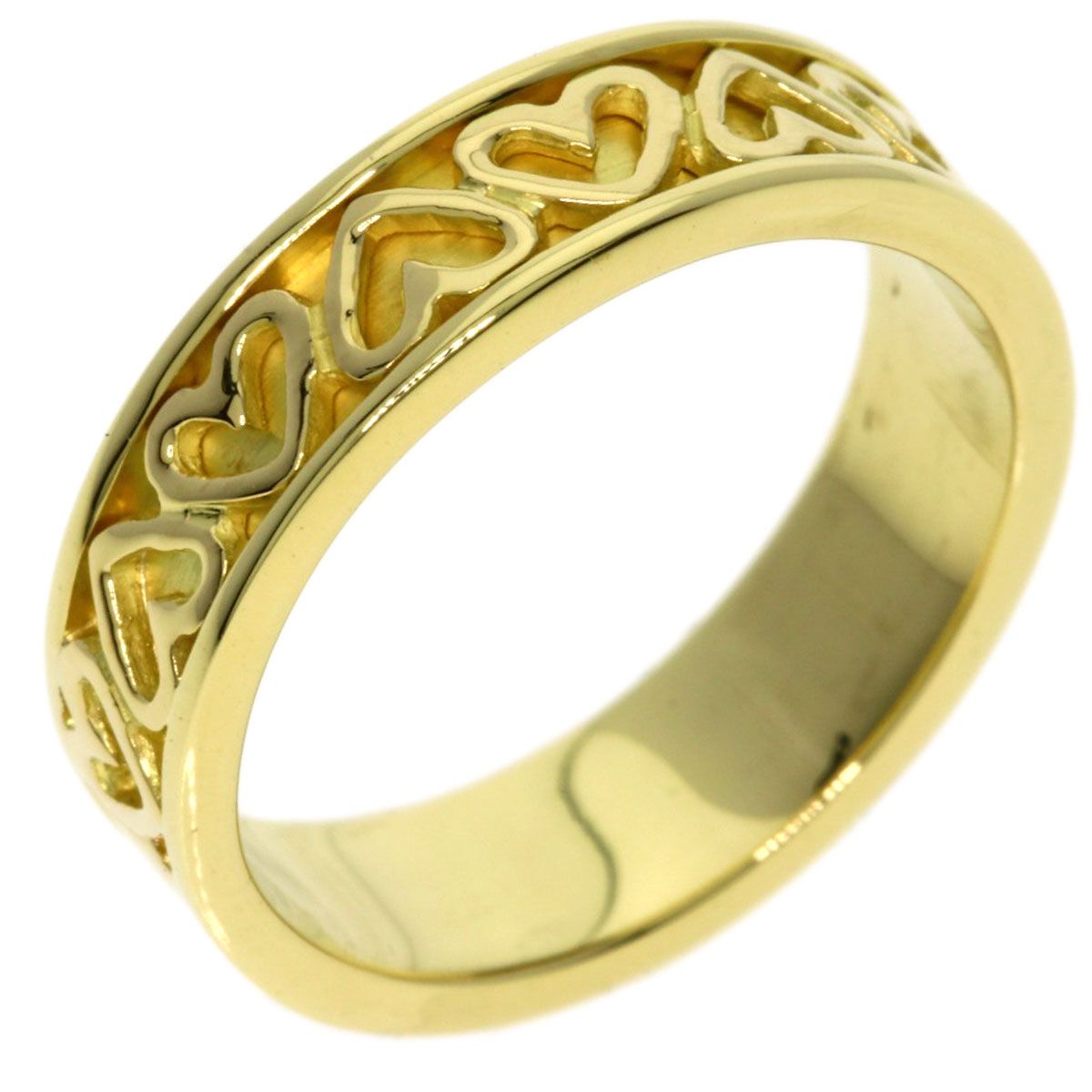 Tiffany & Co Cutout Heart Ring 18K Yellow Gold — view 2