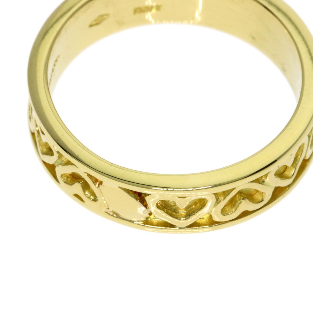 Tiffany & Co Cutout Heart Ring 18K Yellow Gold — view 6