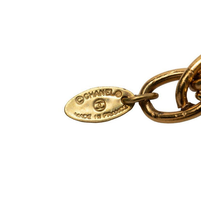 Chanel CC Logo Chain Necklace Gold Plated — view 5