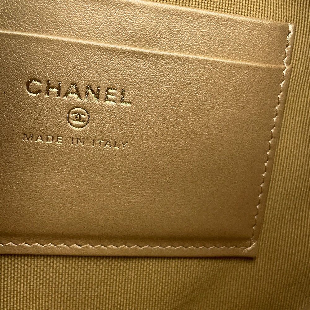 Chanel Belt Bag Quilted CC Logo Lambskin Coco Ball Black — view 6