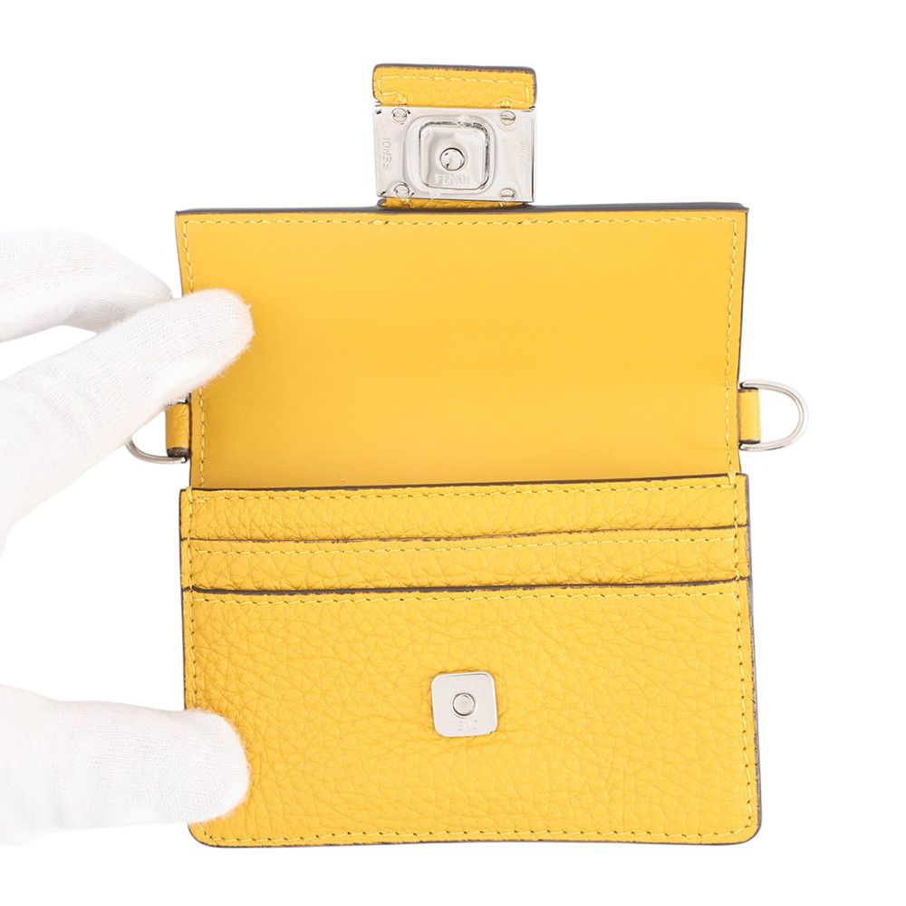 Fendi Shoulder Bag Micro Flat Baguette Pochette Leather — view 5