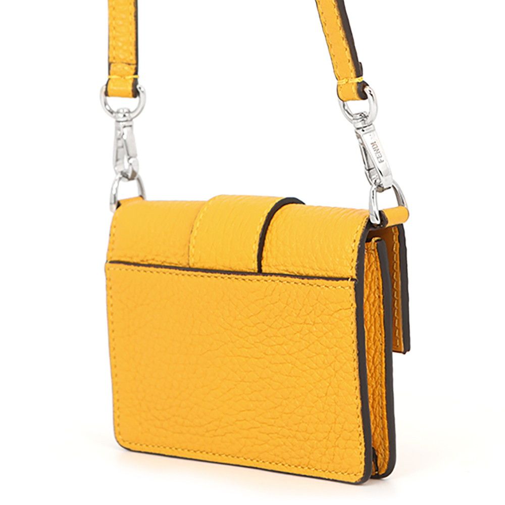 Fendi Shoulder Bag Micro Flat Baguette Pochette Leather — view 2