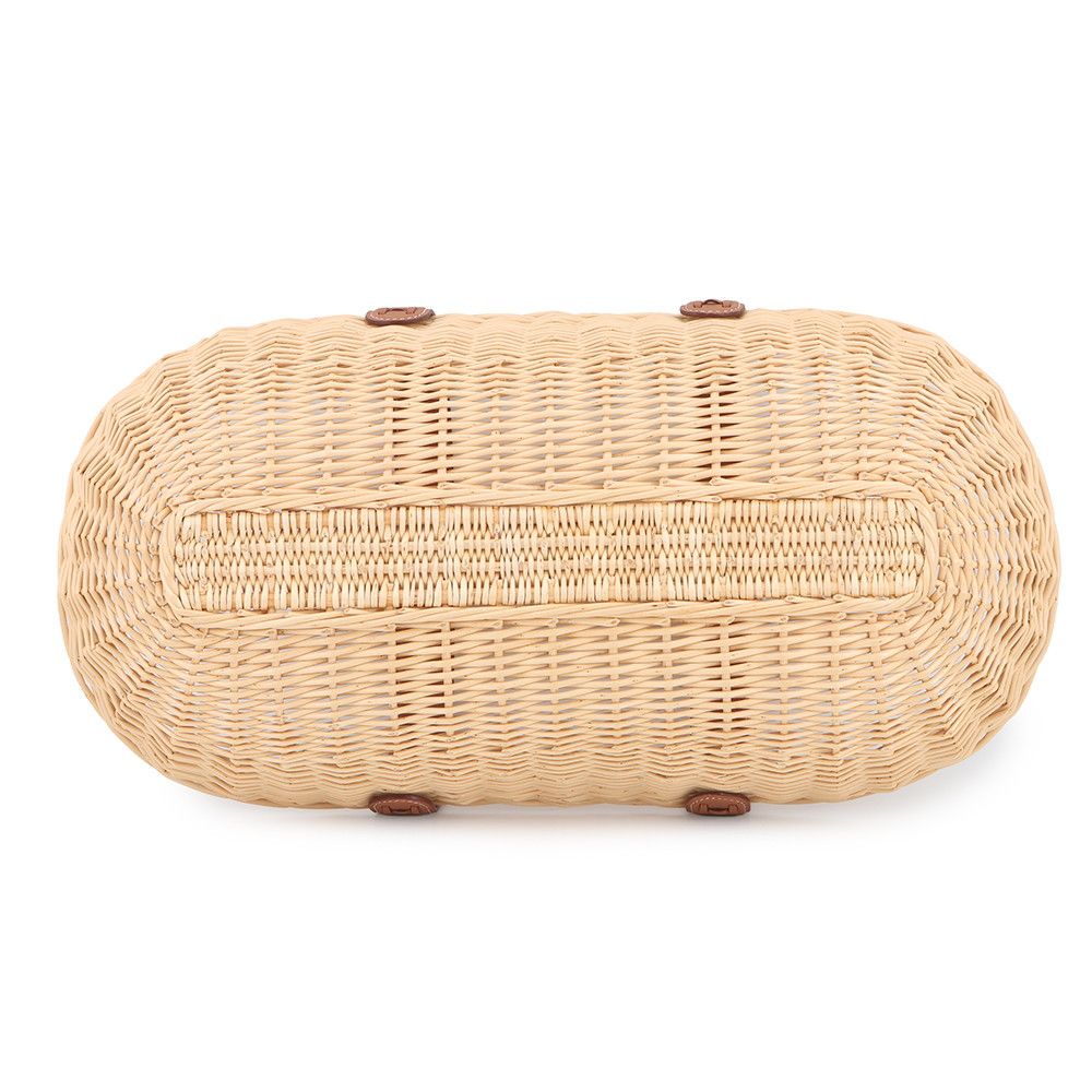 Hermes Basket Picnic Natural Brown Willow Leather — view 3