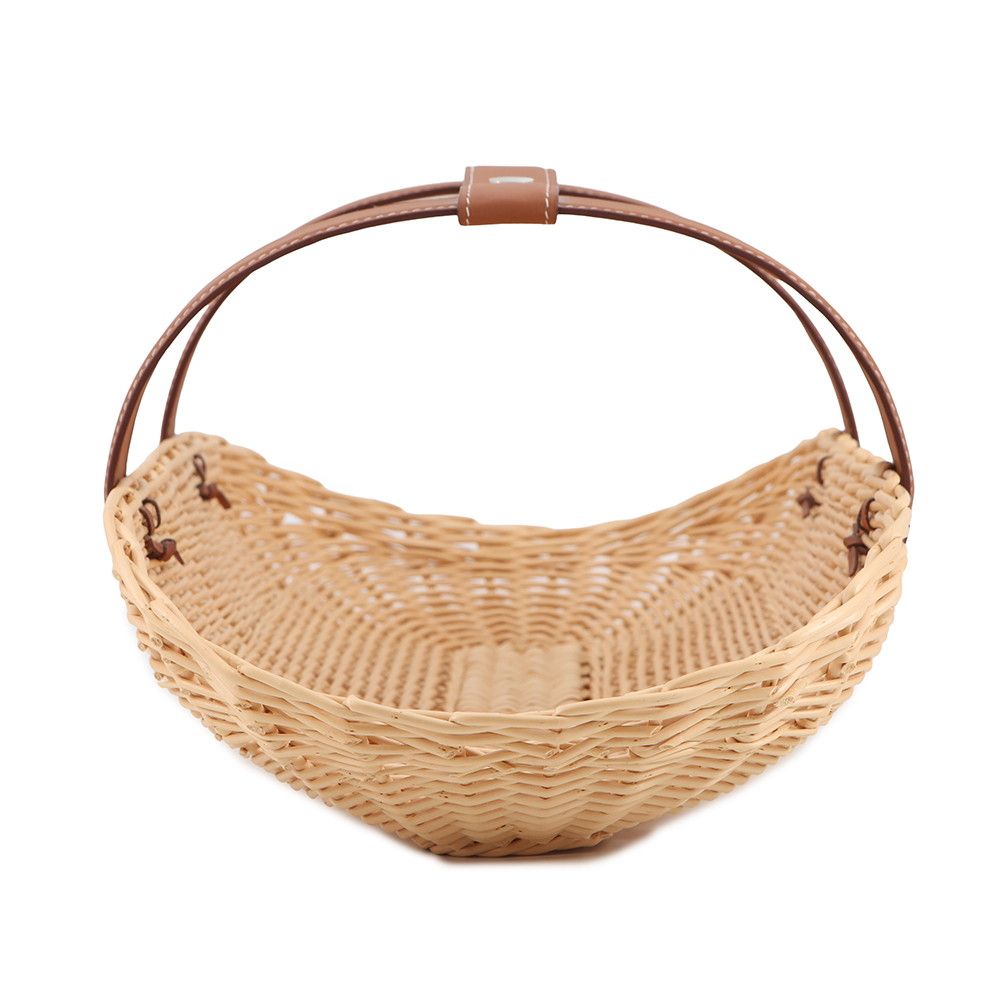Hermes Basket Picnic Natural Brown Willow Leather — view 2