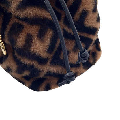 Fendi Shoulder Bag Montresor Mini Shearling 2-Way — view 7