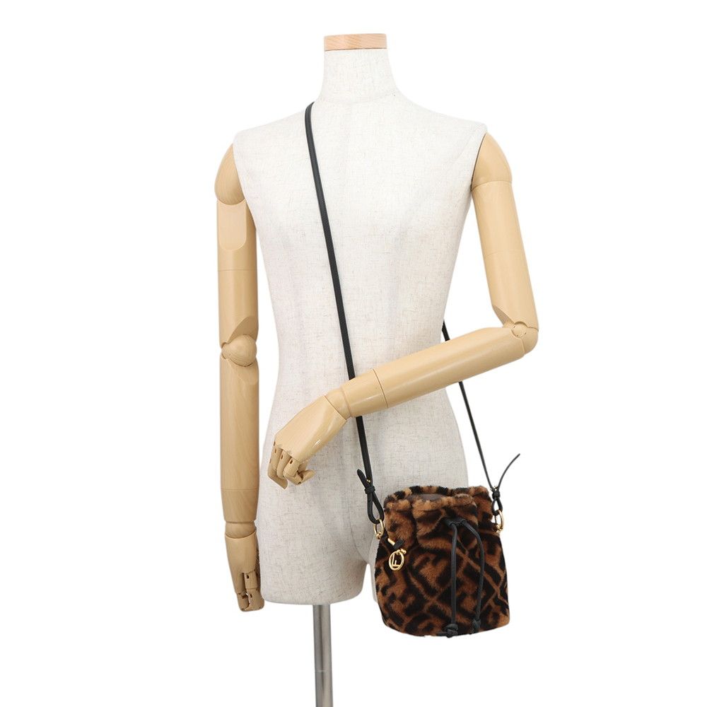 Fendi Shoulder Bag Montresor Mini Shearling 2-Way — view 5