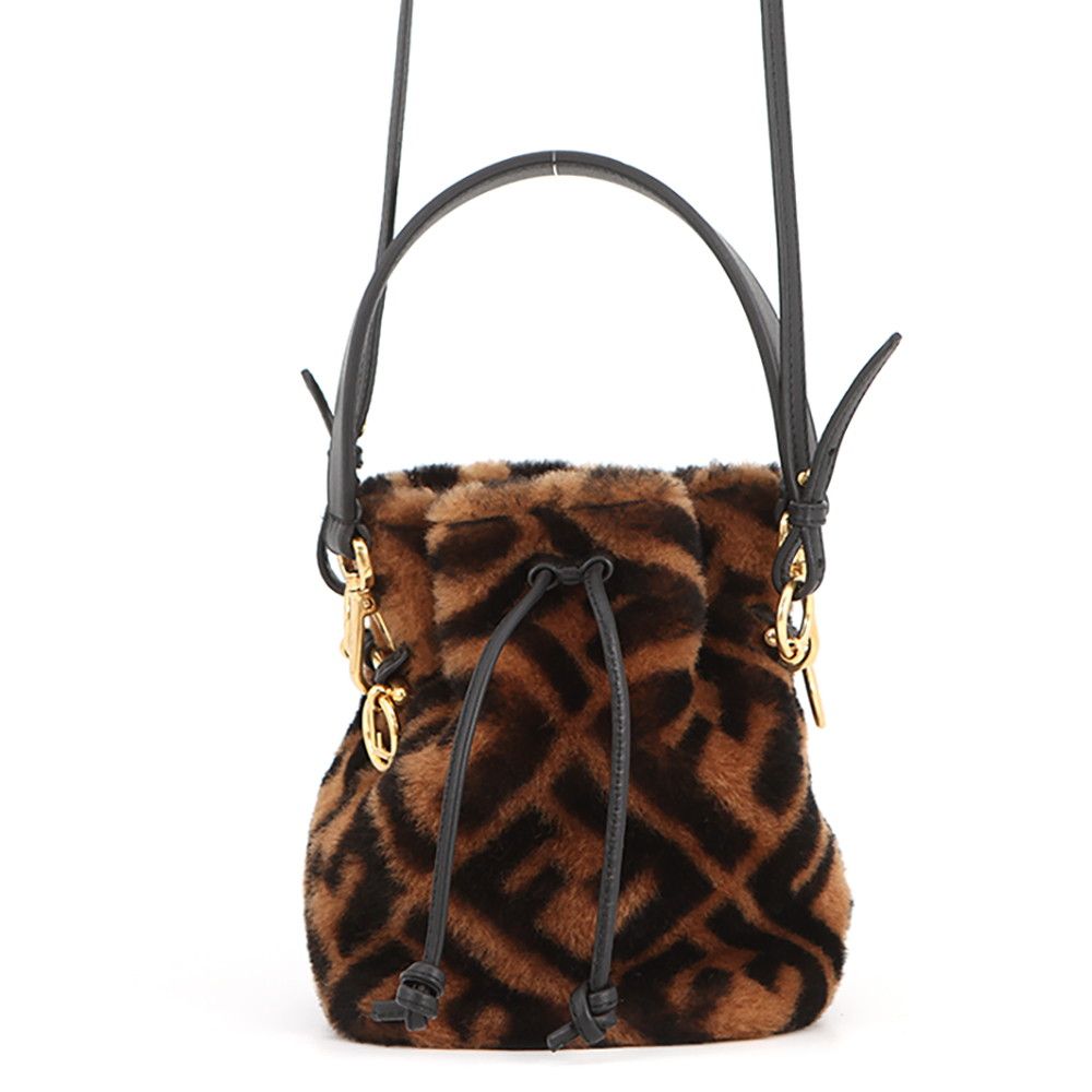 Fendi Shoulder Bag Montresor Mini Shearling 2-Way