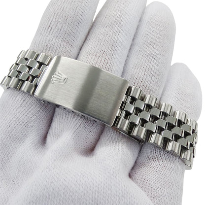 Rolex Datejust Watch Diamond Automatic At Stainless Steel White Gold WG — view 5