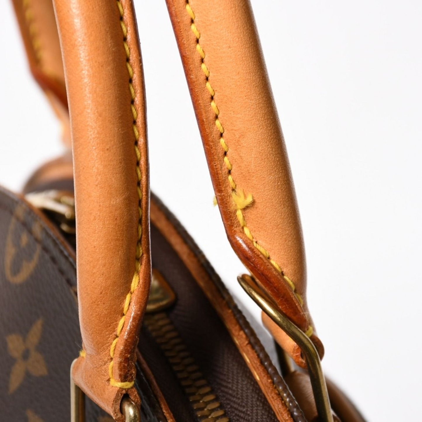Louis Vuitton Ellipse PM Handbag Monogram Leather Brown Gold — view 7