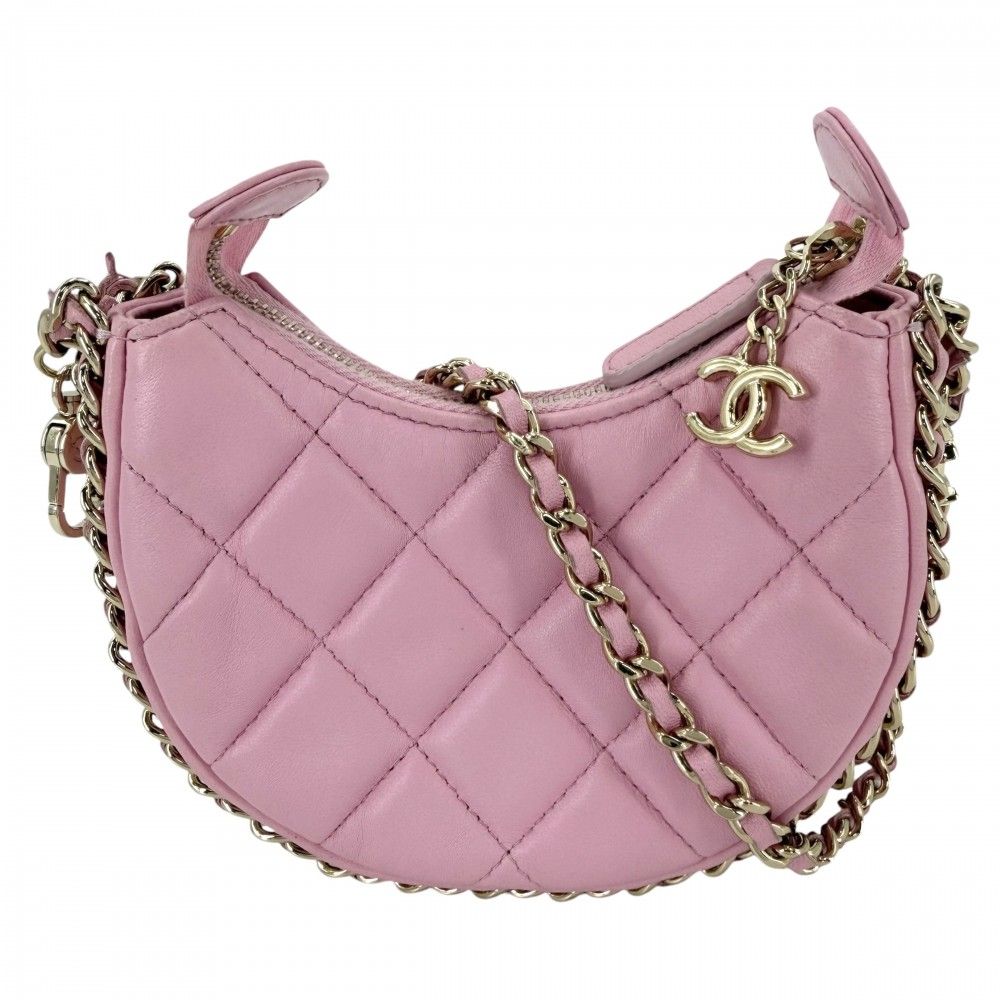 Chanel Shoulder Bag Quilted Mini Hobo Mini Chain Bag Pochette Crossbody