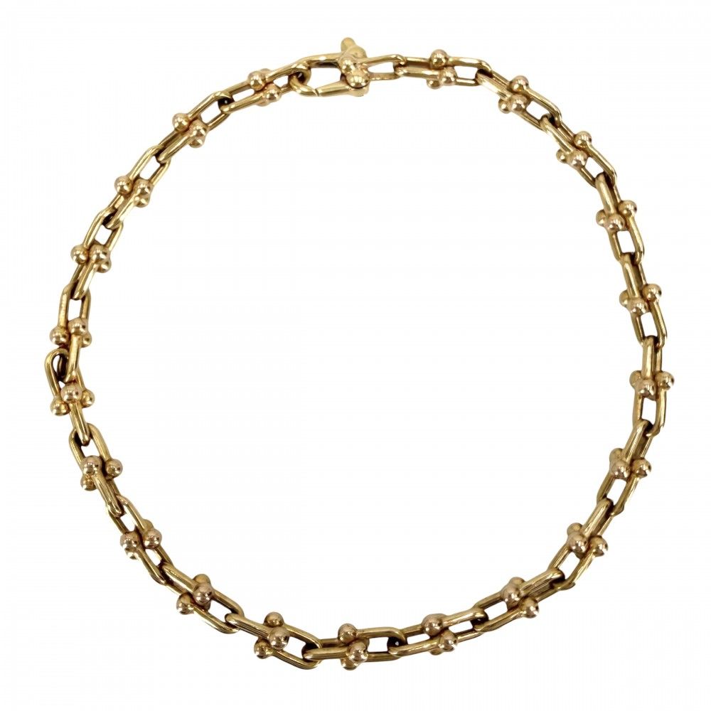 Tiffany & Co HardWear Bracelet Micro Link 18K Yellow Gold