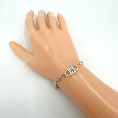 Tiffany & Co 1837 Bracelet Small Double Lock 925 Sterling Silver — view 3