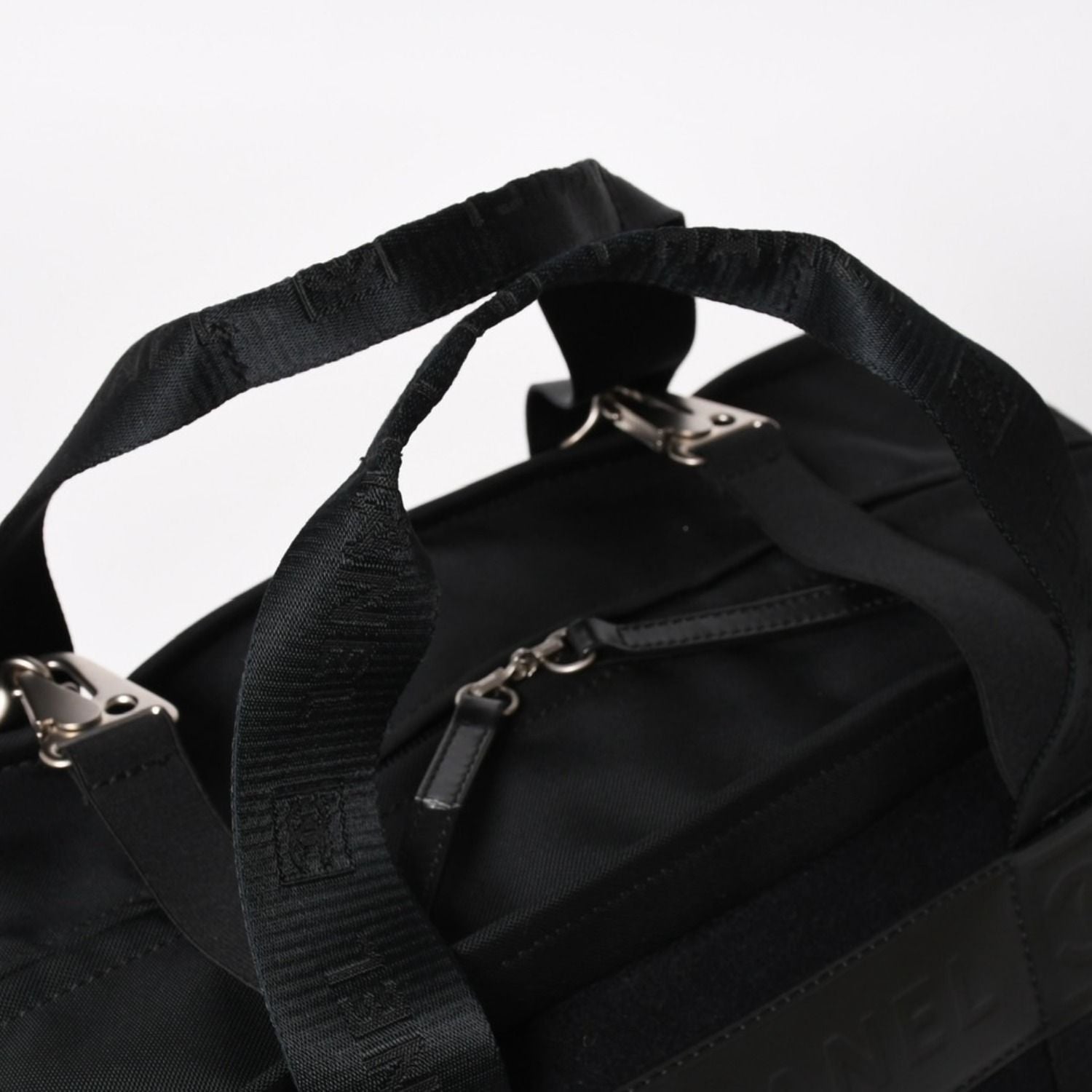 Chanel Sports Line Handbag CC Logo Wool Nylon Navy Black — view 5