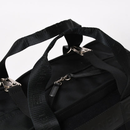 Chanel Sports Line Handbag CC Logo Wool Nylon Navy Black — view 5