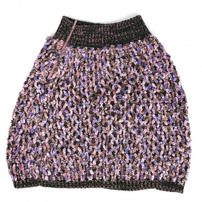Chanel Set Vest Top Jacket Skirt 34 36 Knit Pink Green Cotton Silk — view 7