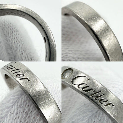Cartier Ring C de Cartie Diamond 49 Platinum — view 6